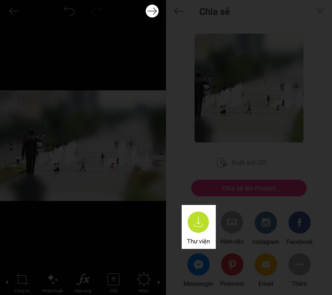 Cách tạo ảnh hiệu ứng thu nhỏ cực Độc Đáo bằng smartphone