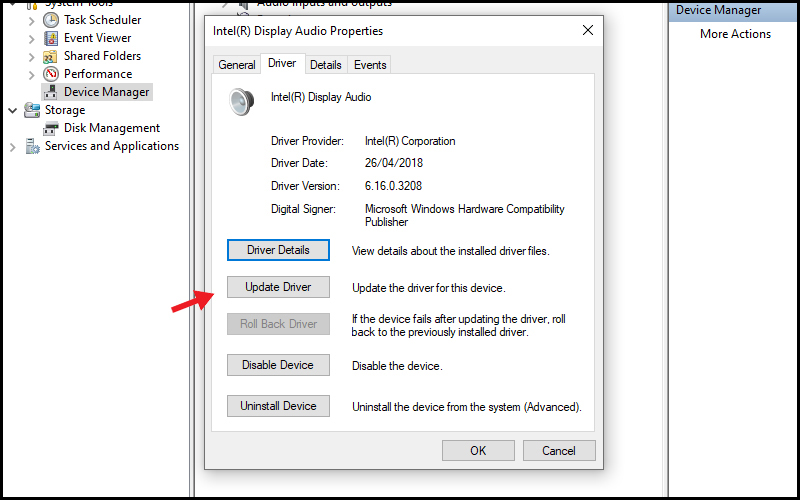 Cách Update Driver Windows 10 không cần phần mềm2