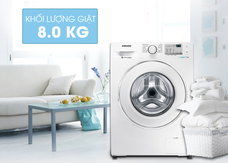 Máy giặt Samsung 8 kg WW80J4233GW/SV