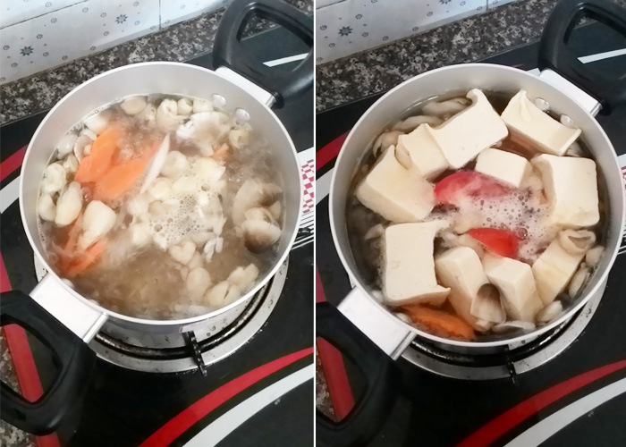 Chuẩn bị nước lèo (món chính) Chuẩn bị nước lèo (món chính)