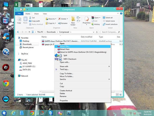 File khi tải về có dung lượng gần 100MB