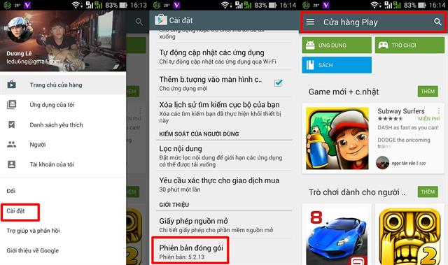 Thiết bị Android của bạn đã nhận được bản cập nhật nào mới hơn v5.2.13?