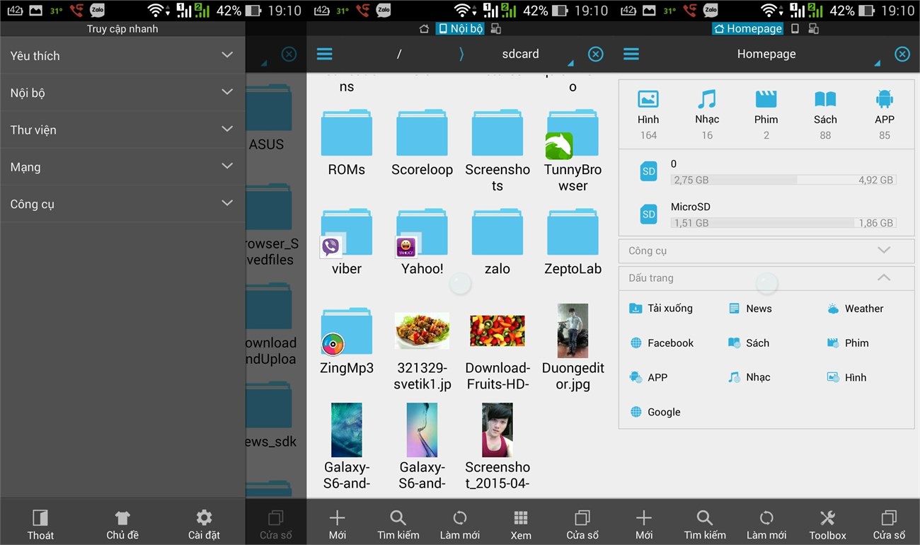 Giao diện ES File Explorer File Manager