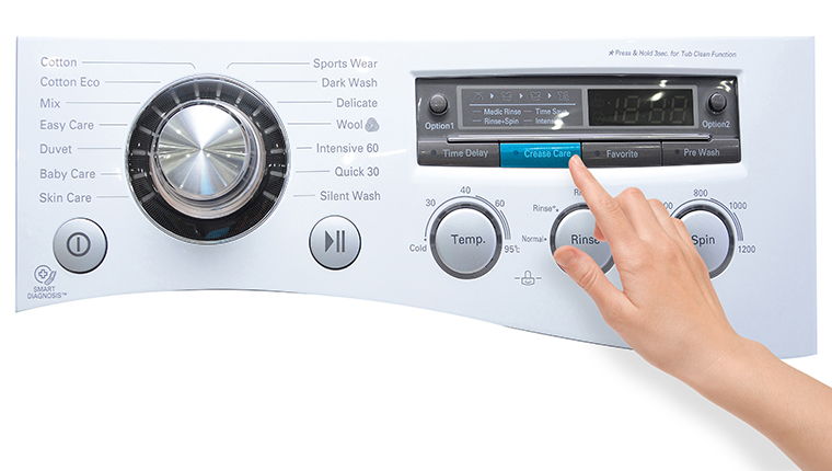 Cách sử dụng bảng điều khiển máy giặt LG WD-13600 8kg