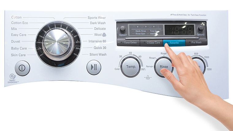 Cách sử dụng bảng điều khiển máy giặt LG WD-13600 8kg