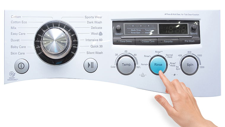 Cách sử dụng bảng điều khiển máy giặt LG WD-13600 8kg