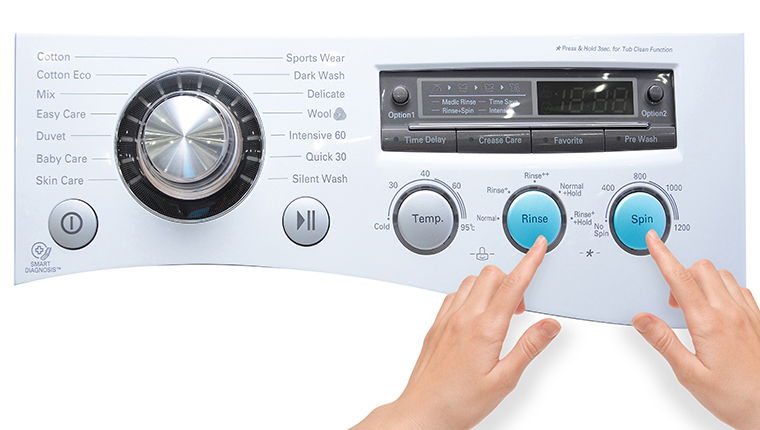 Cách sử dụng bảng điều khiển máy giặt LG WD-13600 8kg