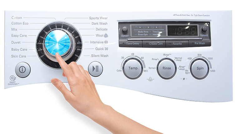 Cách sử dụng bảng điều khiển máy giặt LG WD-13600 8kg