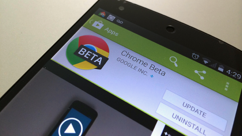 Chrome Beta cập nhật tính năng mới trên Android