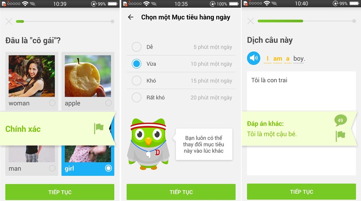 Ứng dụng Duolingo 2