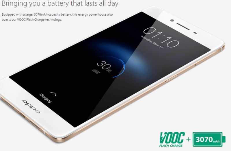 OPPO R7s hỗ trợ sạc nhanh OPPO R7s hỗ trợ sạc nhanh