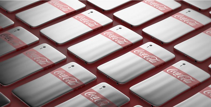 Thêm một mẫu thiết kế mới của smartphone Coca Cola