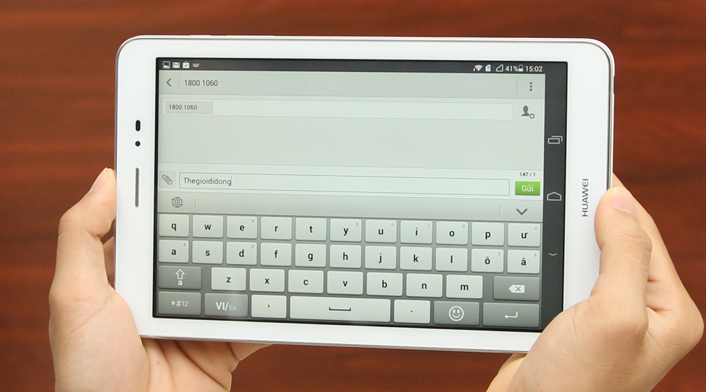 Huawei MediaPad T1 8.0 hỗ trợ gọi điện và nhắn tin như điện thoại