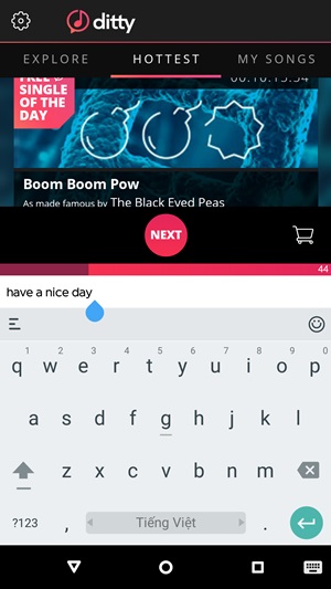 Ditty - Hát những gì bạn nhập