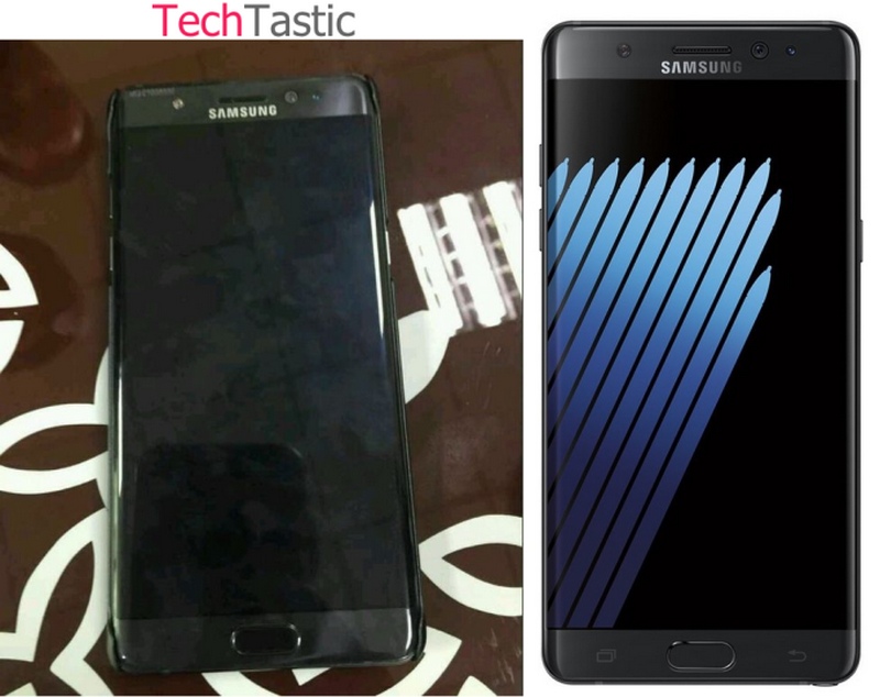 Galaxy Note 7 lần đầu tiên lộ ảnh thực tế