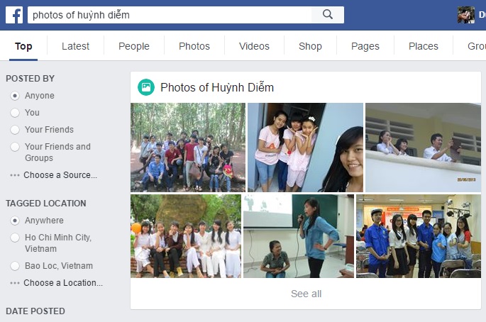 ẩn ảnh Facebook