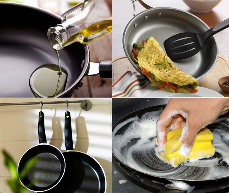 Sử dụng và bảo quản đúng cách sẽ giúp chảo chống dính bền tốt, an toàn