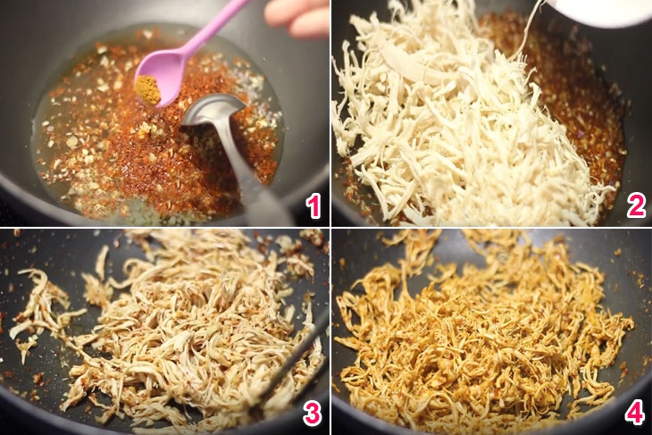 Cách làm khô gà nhâm nhi trong ngày Tết bằng chảo chống dính Cách làm khô gà nhâm nhi trong ngày Tết bằng chảo chống dính