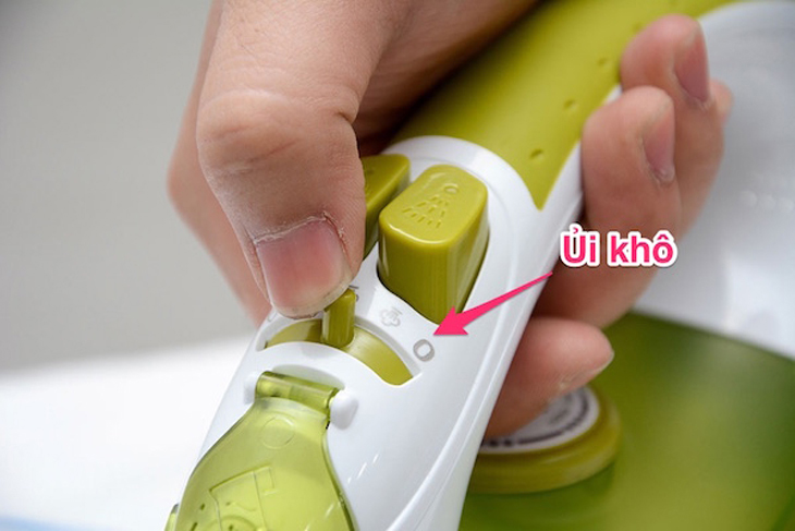 Chỉnh chế độ ủi khô