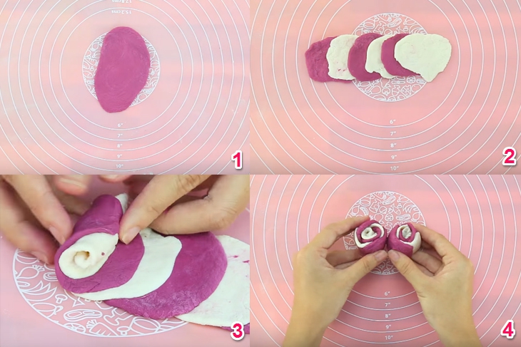 Cách làm bánh bao hoa hồng tặng mẹ ngày 8/3 Cách làm bánh bao hoa hồng tặng mẹ ngày 8/3