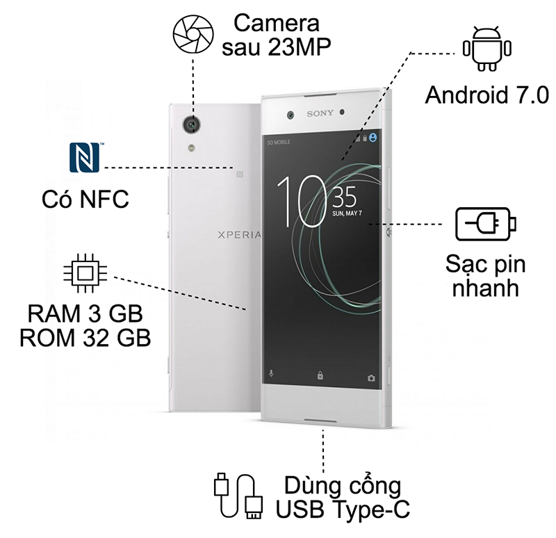 Xperia XA1 sở hữu nâng cấp gì so với Xperia XA? Xperia XA1 sở hữu nâng cấp gì so với Xperia XA?