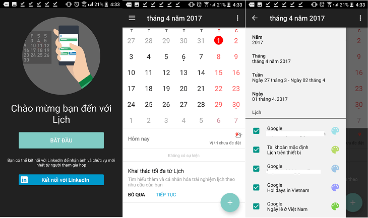 Sony Calendar