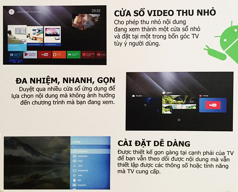 Những cải tiến của Hệ điều hành Android