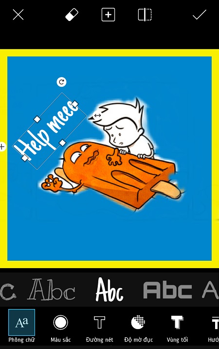 Tạo ảnh chế phong cách Điện máy XANH đơn giản bằng smartphone