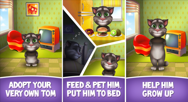 Người chơi có cơ hội chăm sóc chú mèo Tom giúp chú ngày càng dễ thương và sành điệu