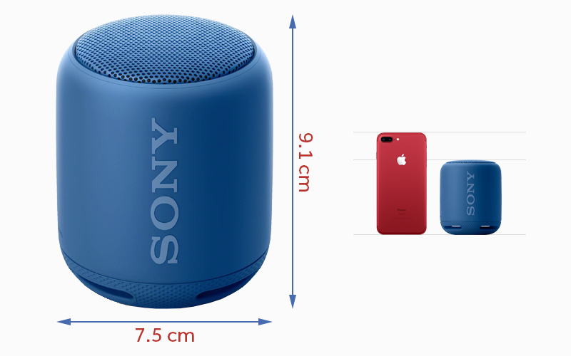 Thiết kế loa bluetooth Sony SRS-XB10 nhỏ gọn Thiết kế loa bluetooth Sony SRS-XB10 nhỏ gọn