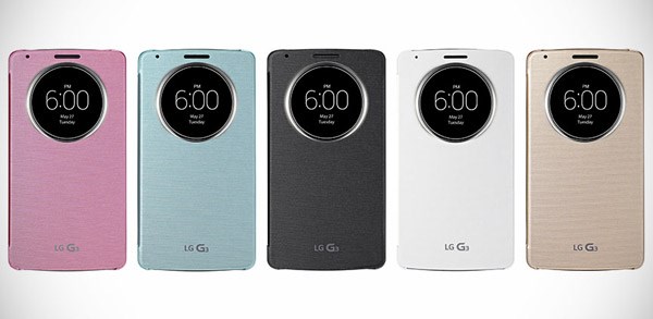 Nhiều màu sắc với vỏ QuickCircle Case LG G3 QuickCircle Case