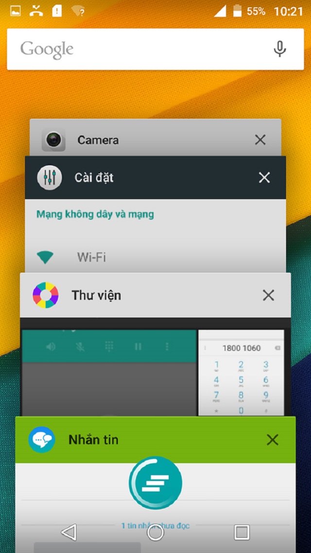 Máy được tích hợp sẵn hệ điều hành Android 5.1 mới nhất Máy được tích hợp sẵn hệ điều hành Android 5.1 mới nhất