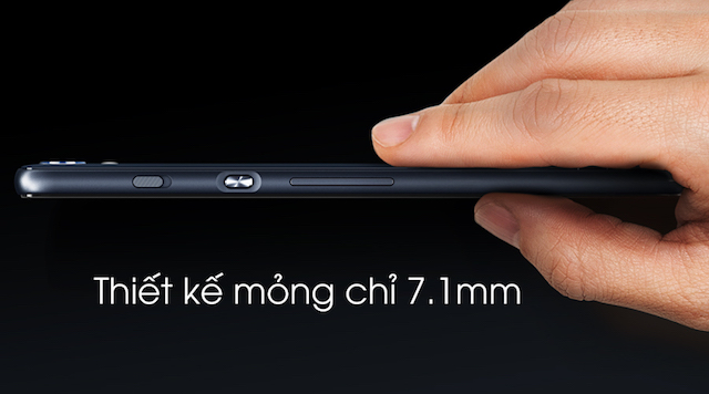 Cạnh máy được bo cong theo xu hướng hiện đại