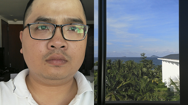 Bức ảnh cho thấy khả năng chụp từ 2 camera cùng lúc của máy khá ấn tượng Bức ảnh cho thấy khả năng chụp từ 2 camera cùng lúc của máy khá ấn tượng