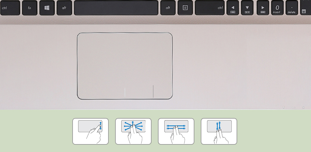 Touchpad đa dạng cách sử dụng