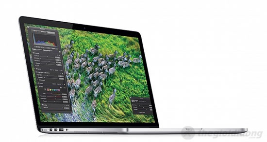Màn hình Retina của MacBook Pro MC975 cho hình ảnh hiển thị xuất sắc