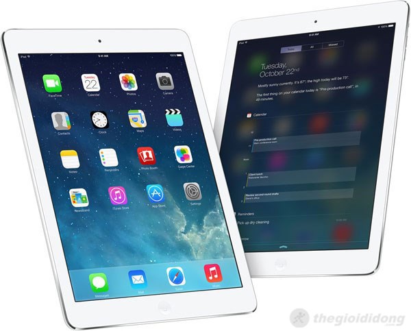 iPad Air luôn tối ưu thao tác cho người dùng iPad Air luôn tối ưu thao tác cho người dùng