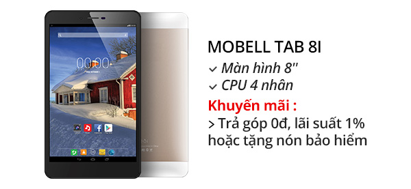 Máy tính bảng Mobell Tab 8i