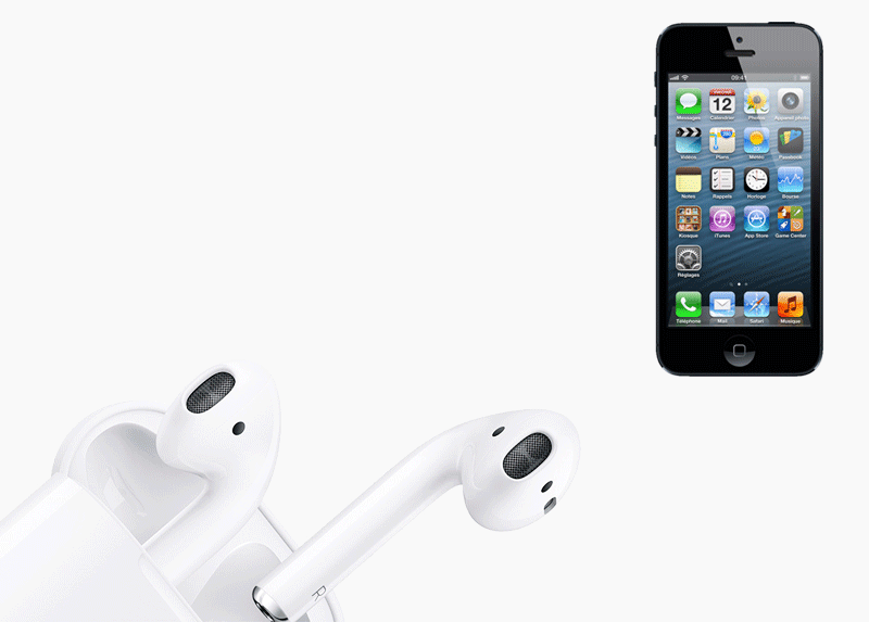 Tai nghe Bluetooth AirPods Apple MMEF2 - Bật Bluetooth trên iPhone và mở khóa màn hình