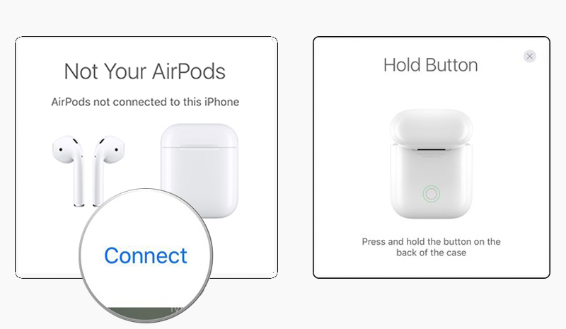 Tai nghe Bluetooth AirPods Apple MMEF2 - Trên màn hình iPhone sẽ hiện ra hộp thoại thông báo kết nối Tai nghe Bluetooth AirPods Apple MMEF2 - Trên màn hình iPhone sẽ hiện ra hộp thoại thông báo kết nối