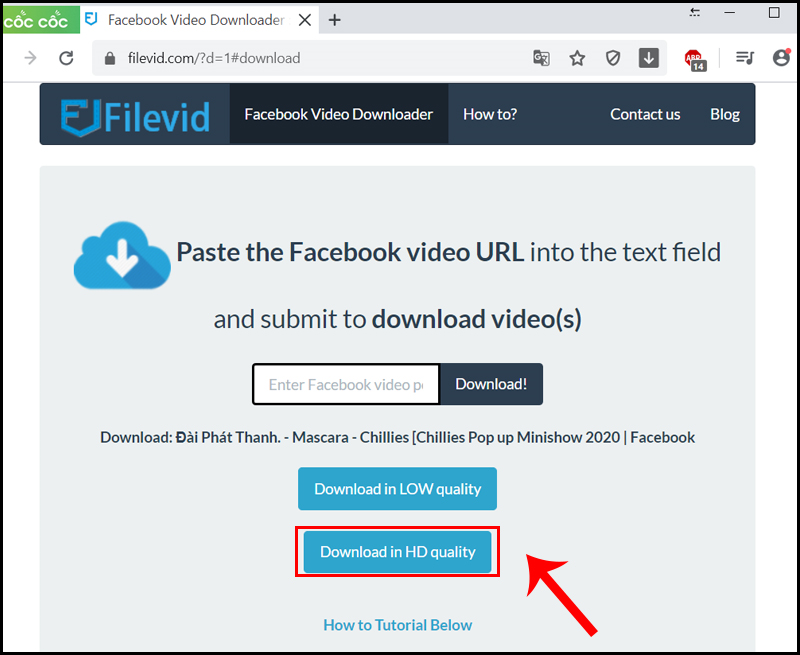  Choose download video quality
