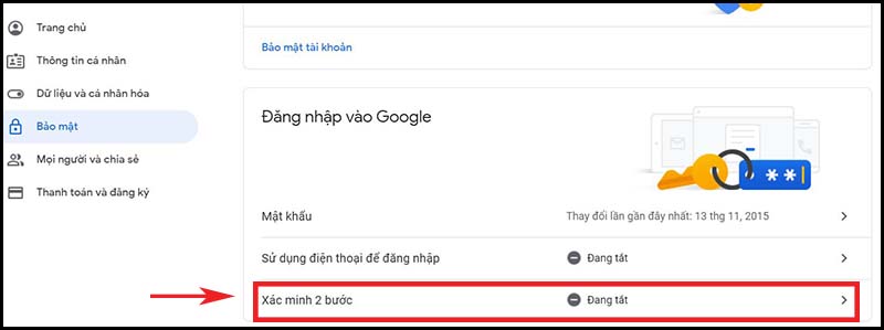 Cách bật tính năng xác minh mật khẩu 2 bước trong Gmail không bị hack