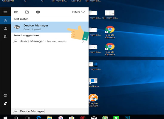 Chọn vào Device Manager để mở