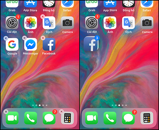 Move multiple apps at once at the home screen tips for iPhone iOS 12