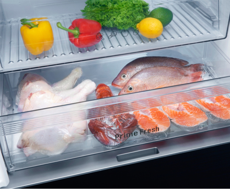 Preserved for up to 7 days Prime Fresh soft freezing technology Panasonic refrigerators?