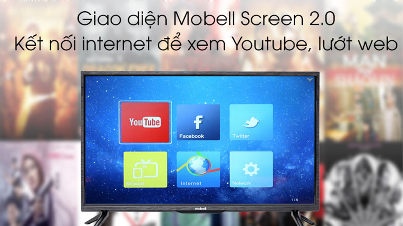 The Mobell TV operating system is easy to use