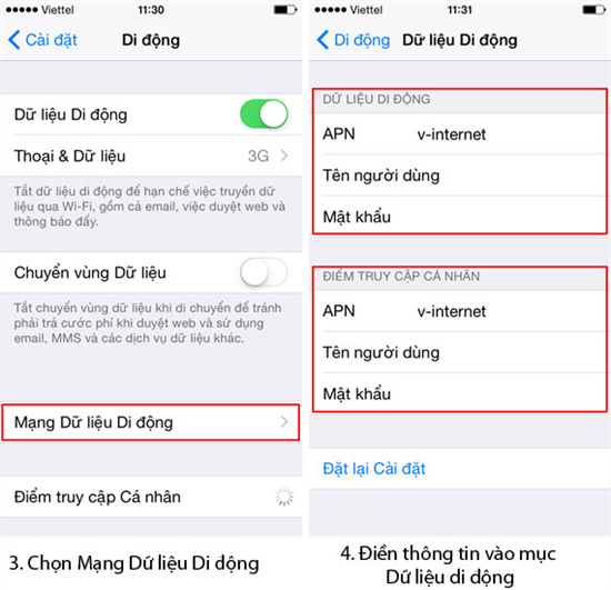 Hướng dẫn cài đặt dịch vụ 3G trên iPhone