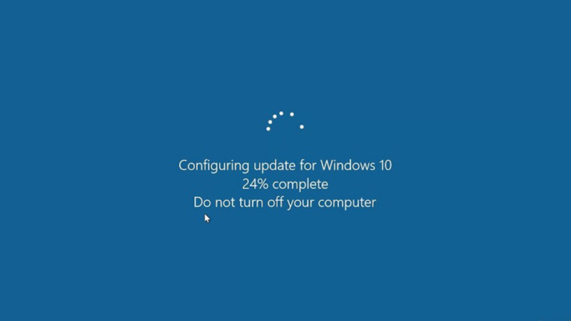 Notify when Windows is updating