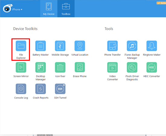 sau đó chọn vào File Explorer.