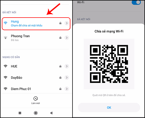 Touch Connected Wi-Fi share WiFi passwords with QR codes